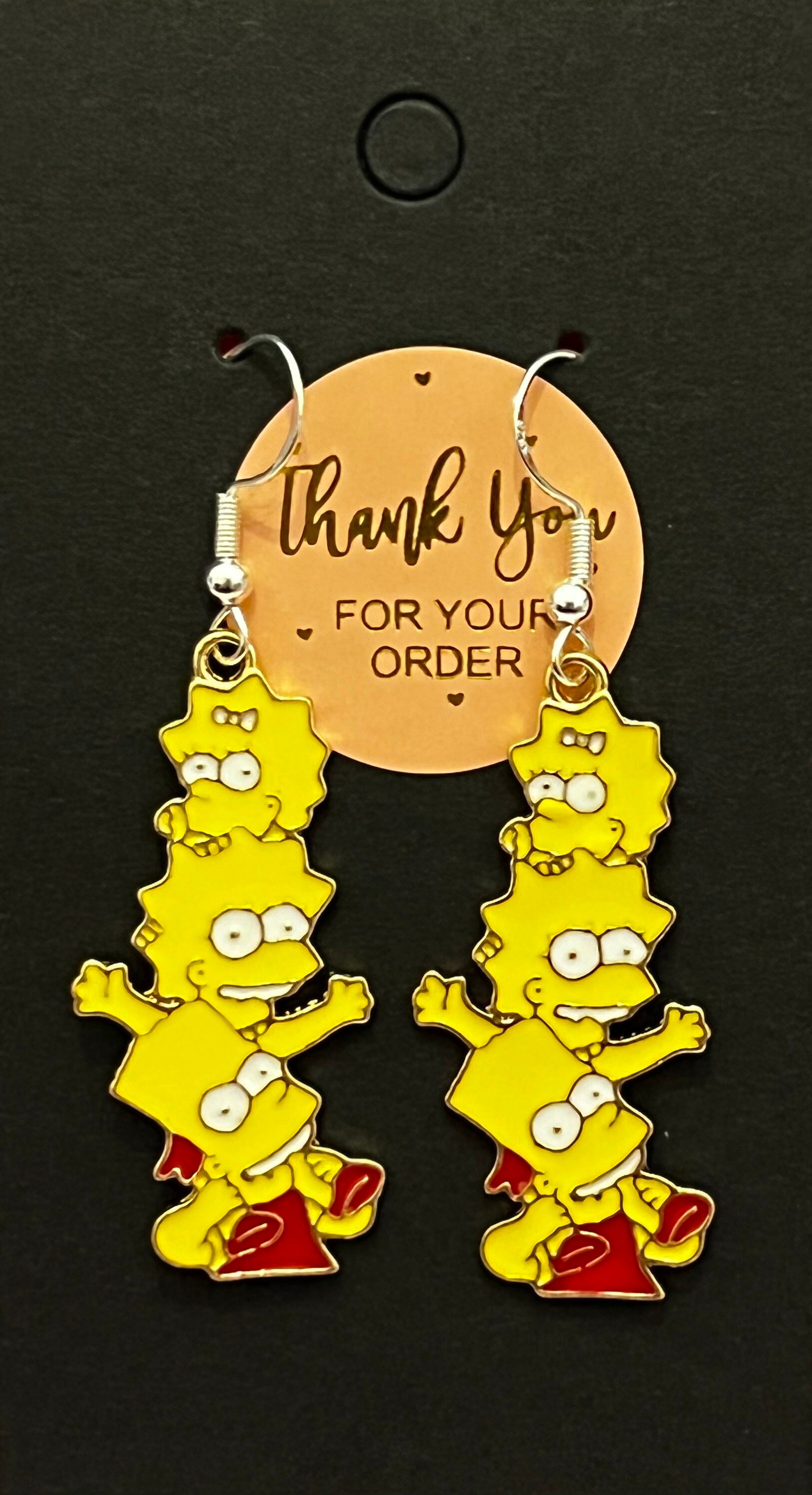 Simpsons earrings best sale
