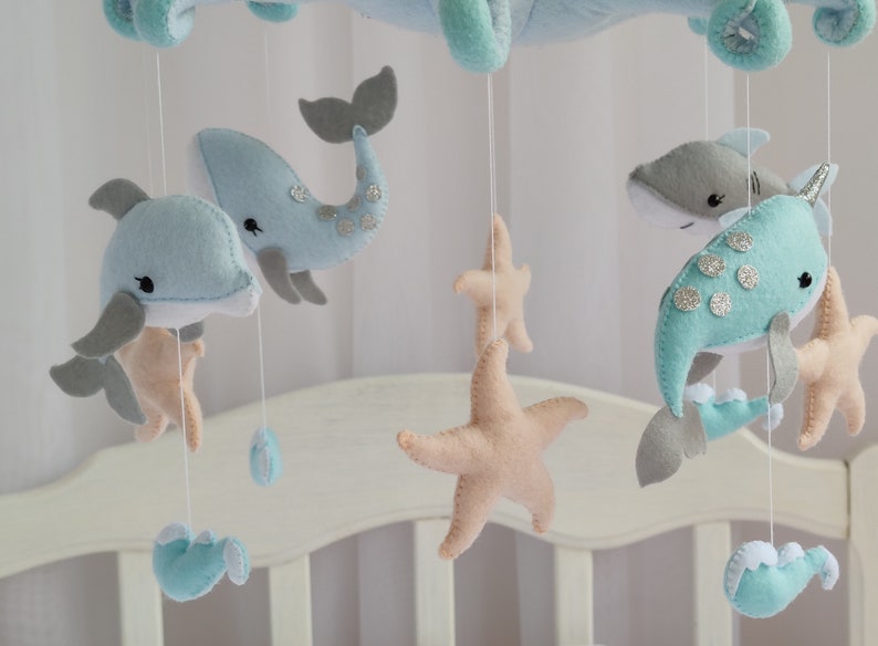 Ocean Baby mobile Octopus Mobile nursery Boy baby mobile Etsy