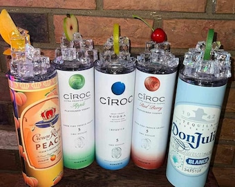 Custom faux Ice/Fruit Topper Alcohol 20 ozTumblers