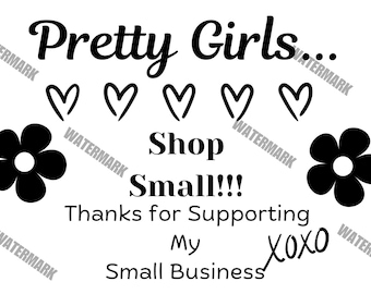 Thank you for Supporting my Business  Thermal Label 4x6