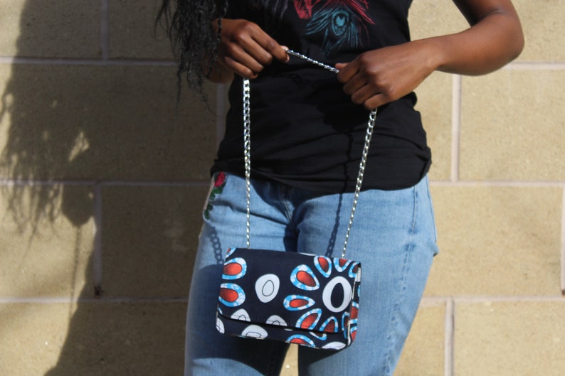 patterned cross body bag