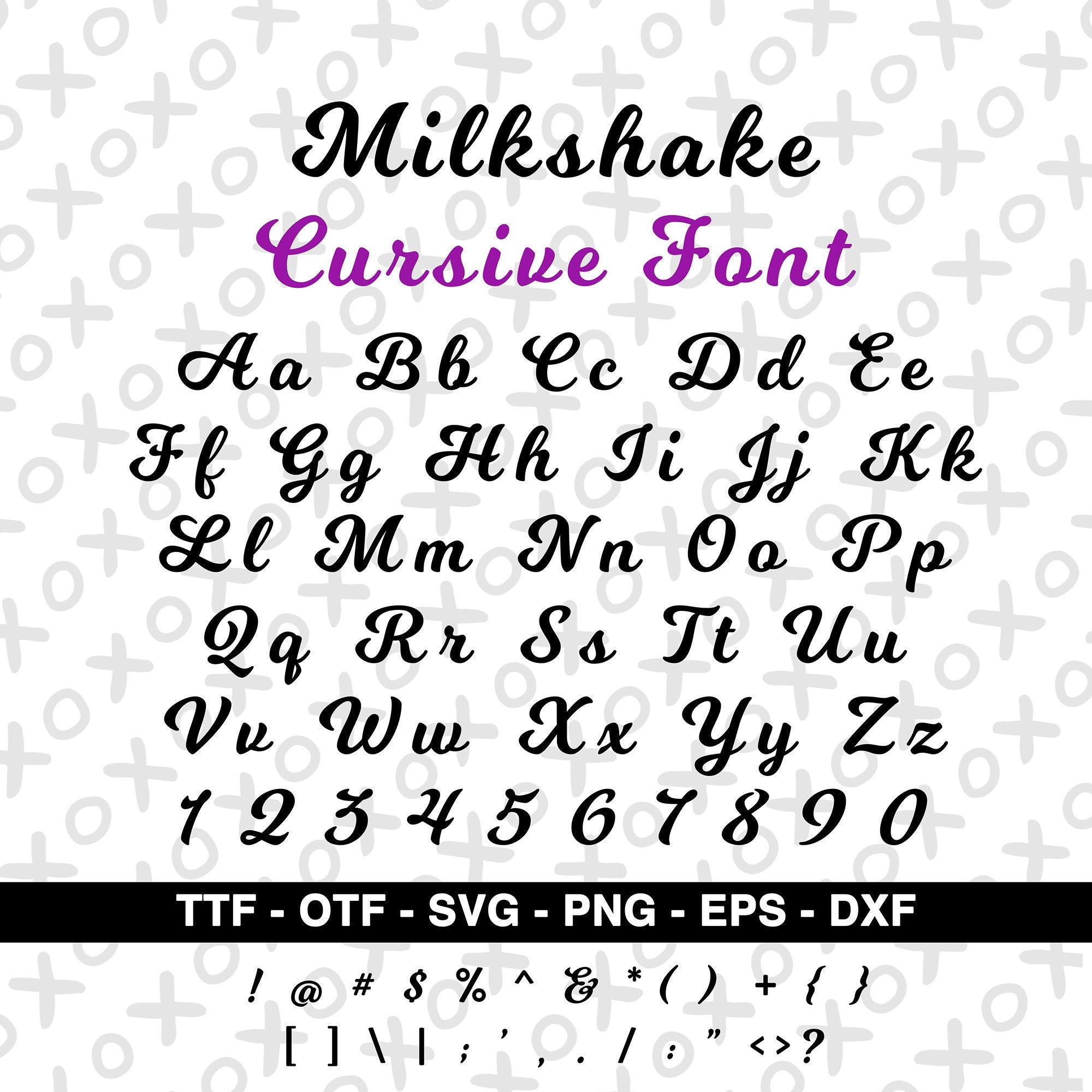 Download Cursive Font Svg Font Svg Font Bundle Svg Silhouette Font Etsy