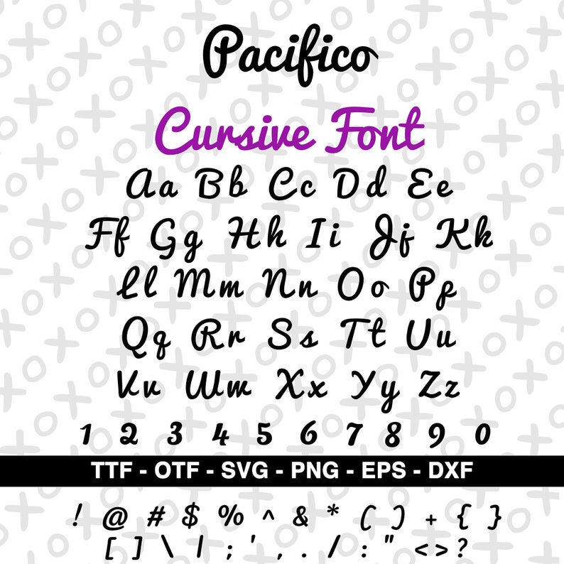 Cursive Font Svg Font Svg Font Bundle Svg Silhouette Font Etsy ...