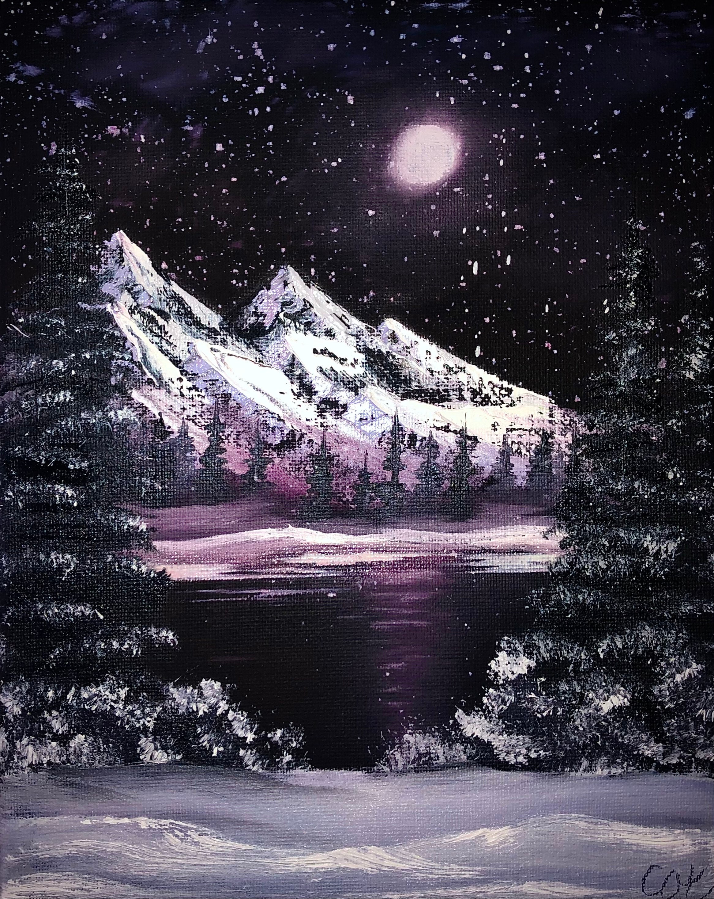 絵画 Winter Mountain Laszlo Neogrady | Winter Mountains (20th Century
