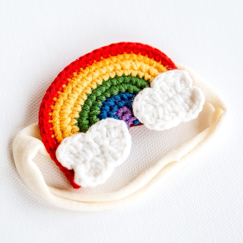 Rainbow Baby Headband Rainbow Headband Rainbow Hairband Kawai Rainbow Headband Baby Photoshoot Headband Baby Shower Gift Cute Toddler Gift image 5