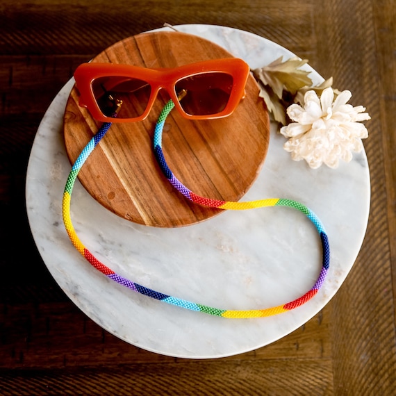 Rainbow Eyeglass Chain Colorful Eyeglass Lanyard LGBTQ Sunglasses