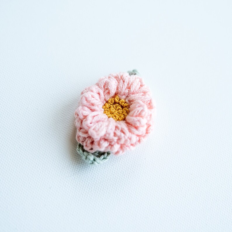 Floral Hair Clip Flower Hair Snap Kawai Hair Barrettes Flower Hair Clip Crochet Hair Clip Unique Stocking Stuffers Unique Women Gift 1 Pink Clip