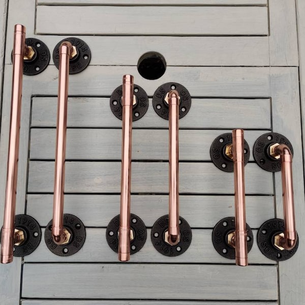 Industrial Designed Copper Pipe Cupboard/ Door/ Drawer Handles