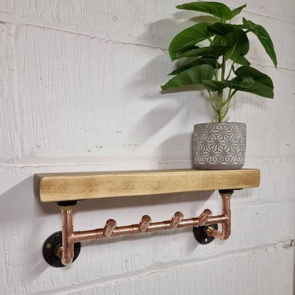 Coat Hooks With Shelf Etsy UK