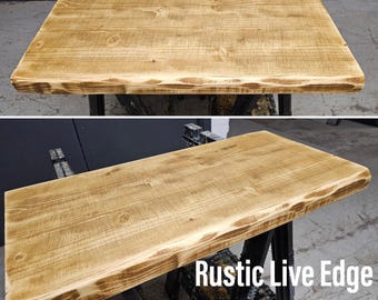 Live Edge Rustic Window Sills, with Front Lip | Window Ledge Shelf | Farmhouse Decor | Wood Display Stand | Bathroom Sill | Plant Stand