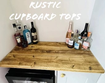 Rustic Cupboard Top | Tabletop | Reclaimed Wood | Farmhouse Decor | Kitchen Shelving | Cupboard Upgrade | Kitchen Organizer | Wood Extension