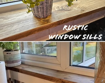 Rustic Window Sills | Reclaimed Wood | Window Ledge Shelf | Farmhouse Decor | Wood Display Stand | Bathroom Sill | Plant Stand