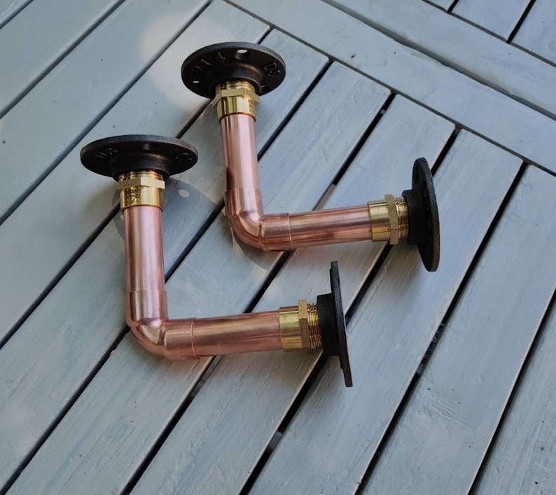 Industrial Designed 'Original Large' Copper Pipe Shelf Etsy