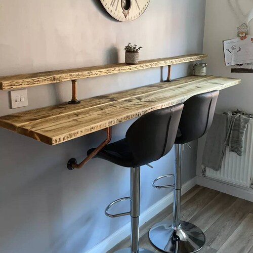 Rustic Wooden Breakfast Bar Etsy