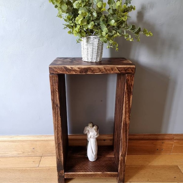 Rustic Side Table Etsy UK