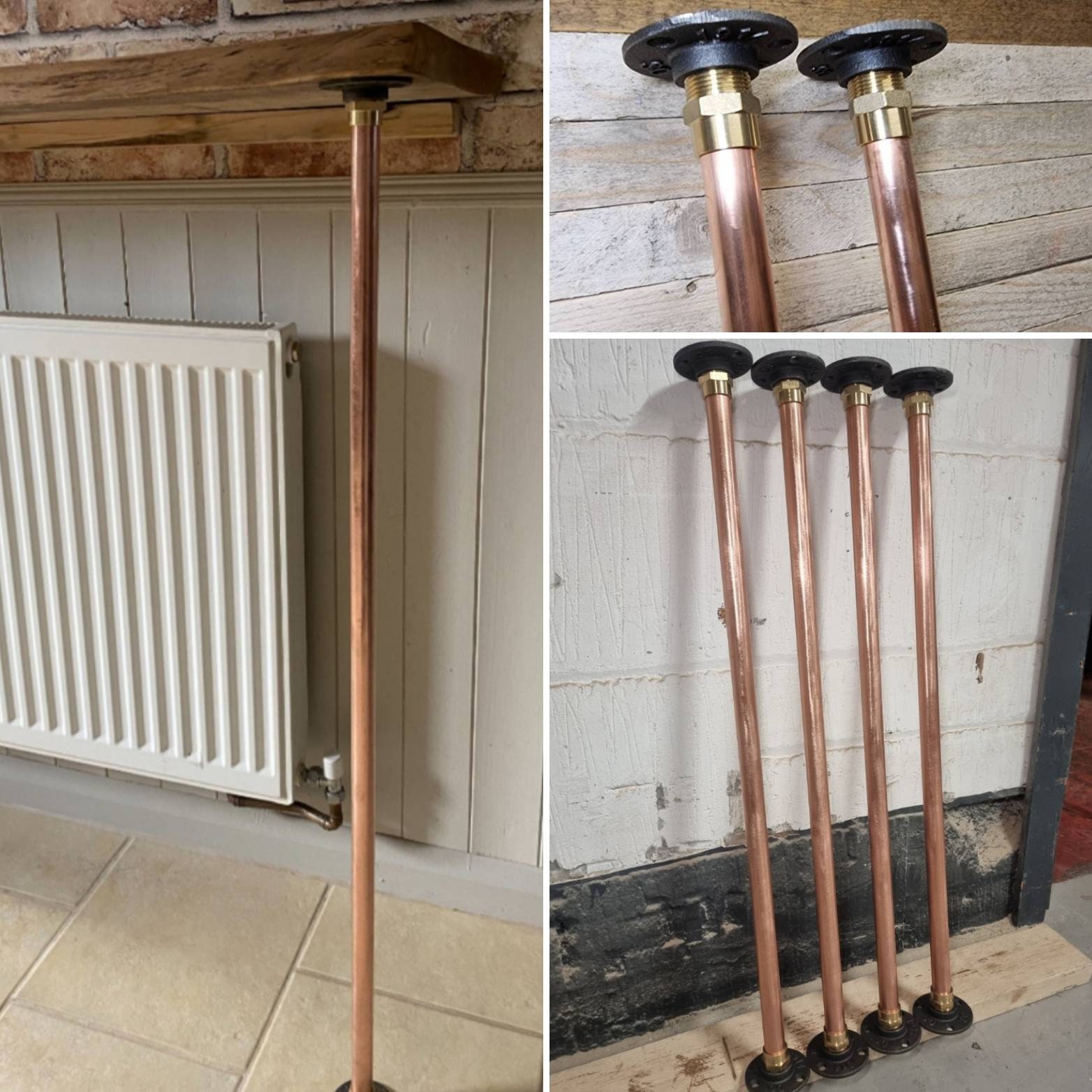Copper pipe table legs deals