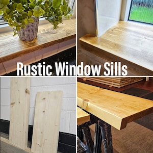 Rustic Window Sills | Reclaimed Wood | Window Ledge Shelf | Farmhouse ...