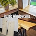 Rustic Window Sills | Reclaimed Wood | Window Ledge Shelf | Farmhouse ...