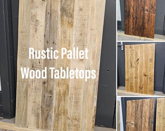 Rustic Pallet Wood Desktop/ Tabletops | Reclaimed Wood | Pallet Boards | Office Decor | Solid Wood