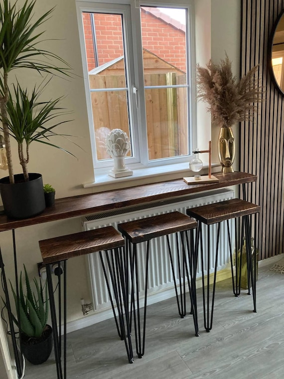 Breakfast bar reclaimed sale wood