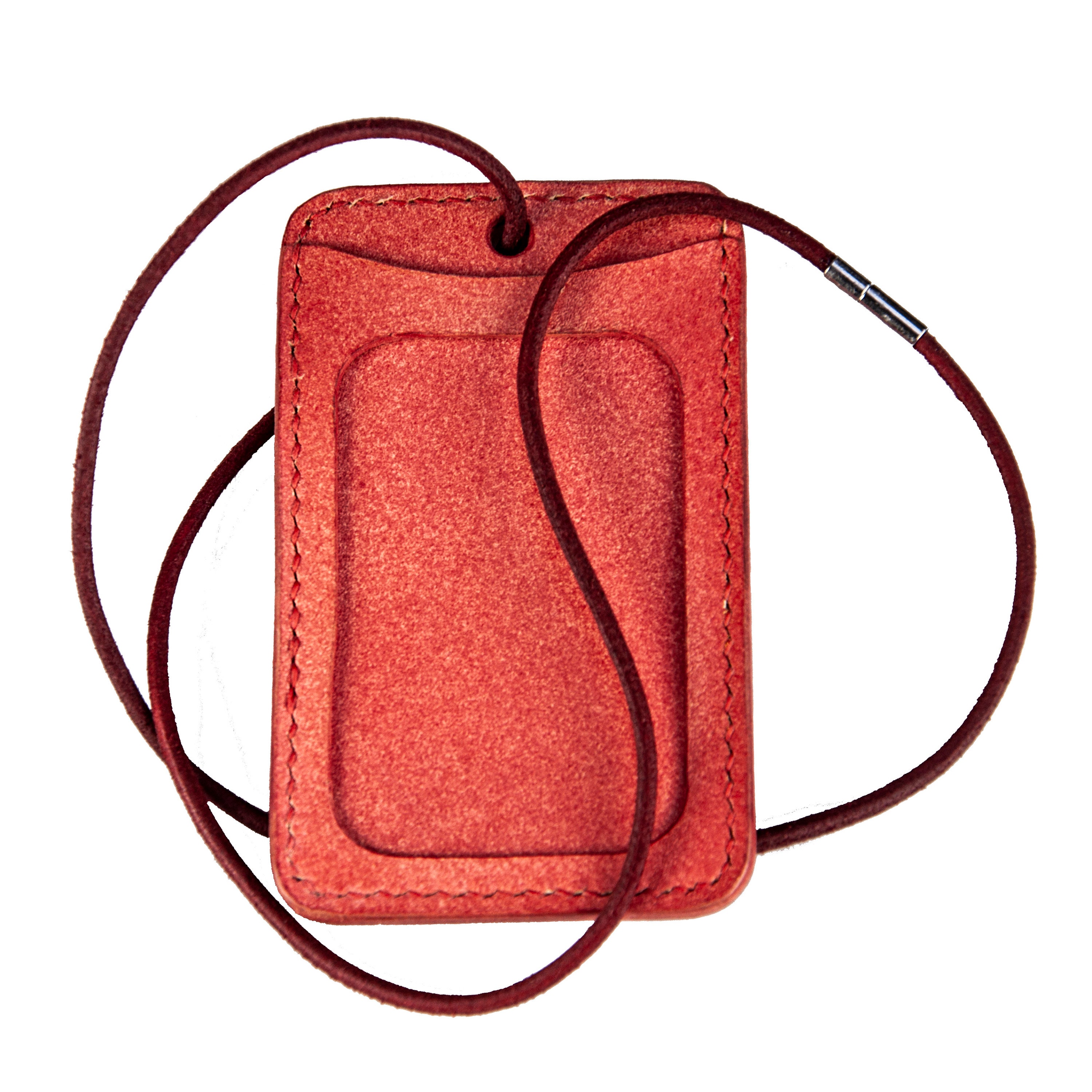 Leather ID holder id card caseleather card holder badge Etsy