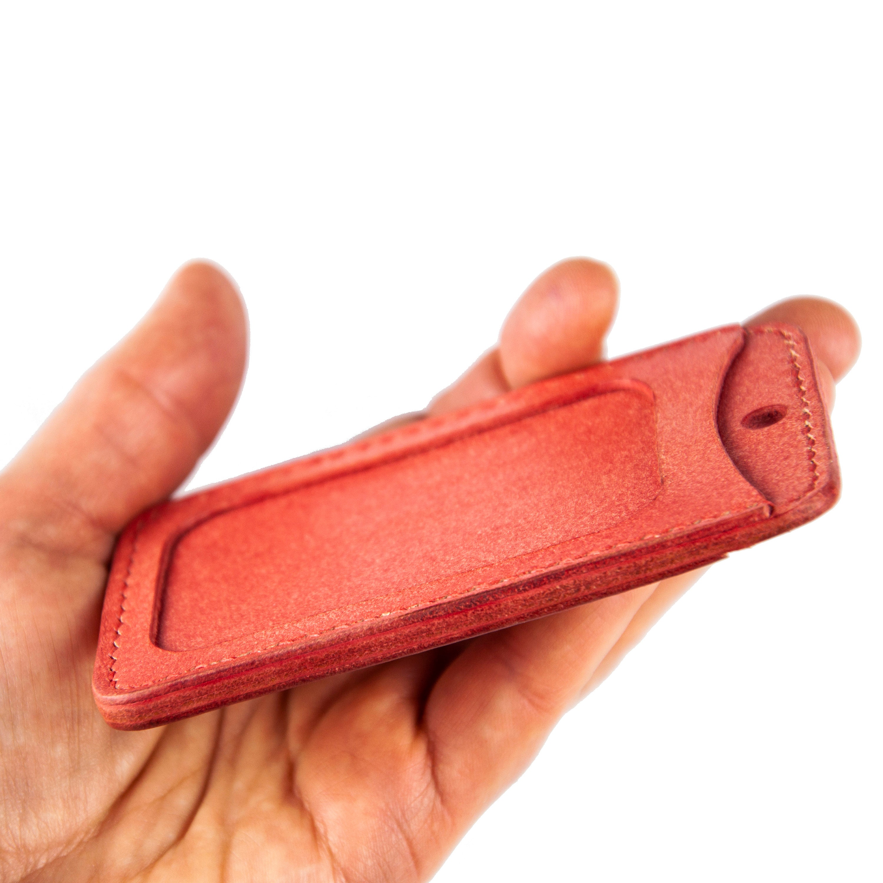 Leather ID holder id card caseleather card holder badge Etsy