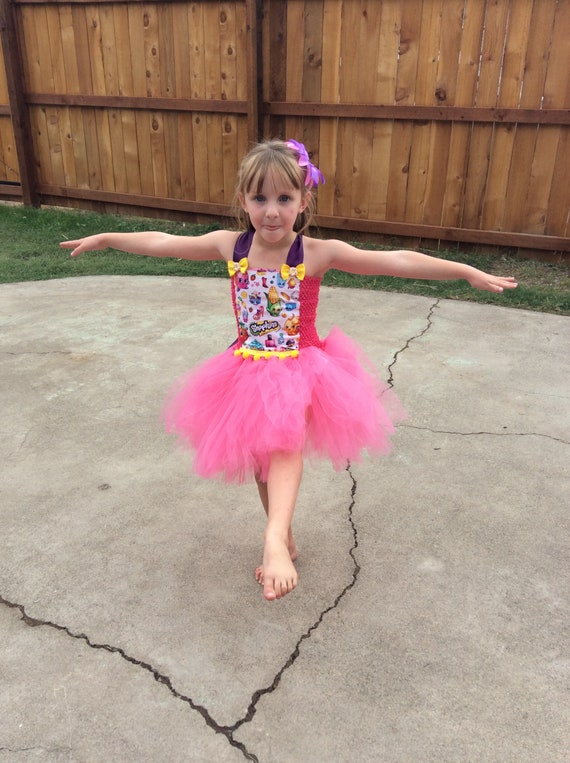 Shopkins Pink tutu dress dance costume girls 3T Shopkins Pink tutu dress dance costume girls 3T