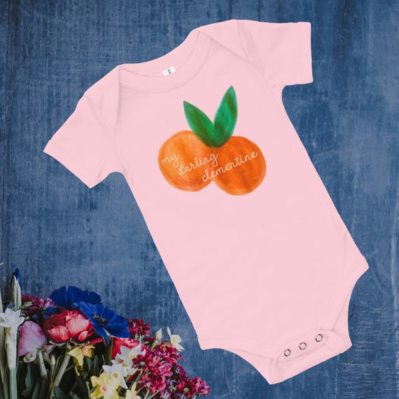 My Darling Clementine Baby Bodysuit Cute Baby Girl Clothes Etsy My Darling Clementine Baby Bodysuit Cute Baby Girl Clothes Etsy