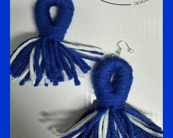 Lovely Yarn Tassel Earrings