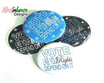 Finer Right to Vote | Election 2024 Button