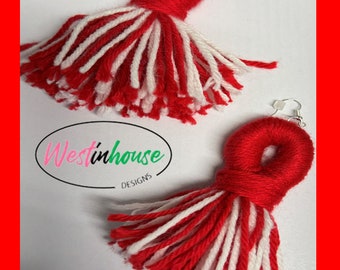 Diva Yarn Tassel Earrings