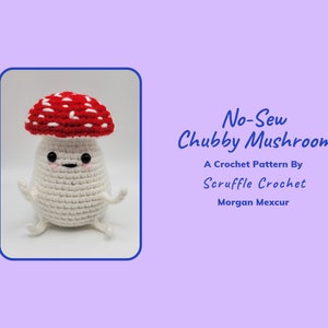 DIGITAL PDF Chubby Mushroom Crochet Pattern