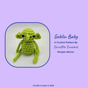 DIGITAL PDF Goblin Baby Crochet Pattern