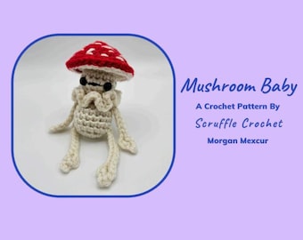 DIGITAL PDF Mushroom Baby Crochet Pattern