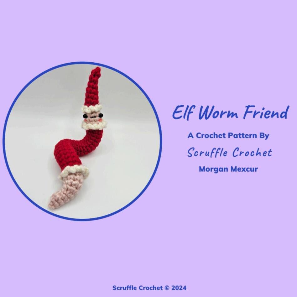 40 Crochet Snails, Slugs, Caterpillars, and Worms Patterns Worth Noticing 20 Digital Elf Worm Friend Crochet
