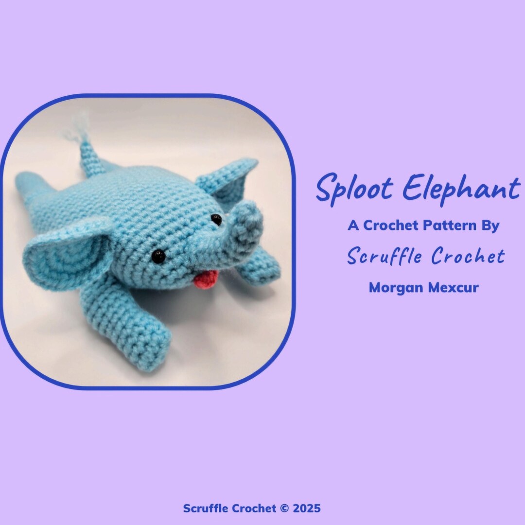 Sploot Pattern DIGITAL PDF Sploot Elephant Crochet Pattern - Etsy
