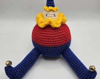 Crochet Clown Lad (5.5 inches tall)