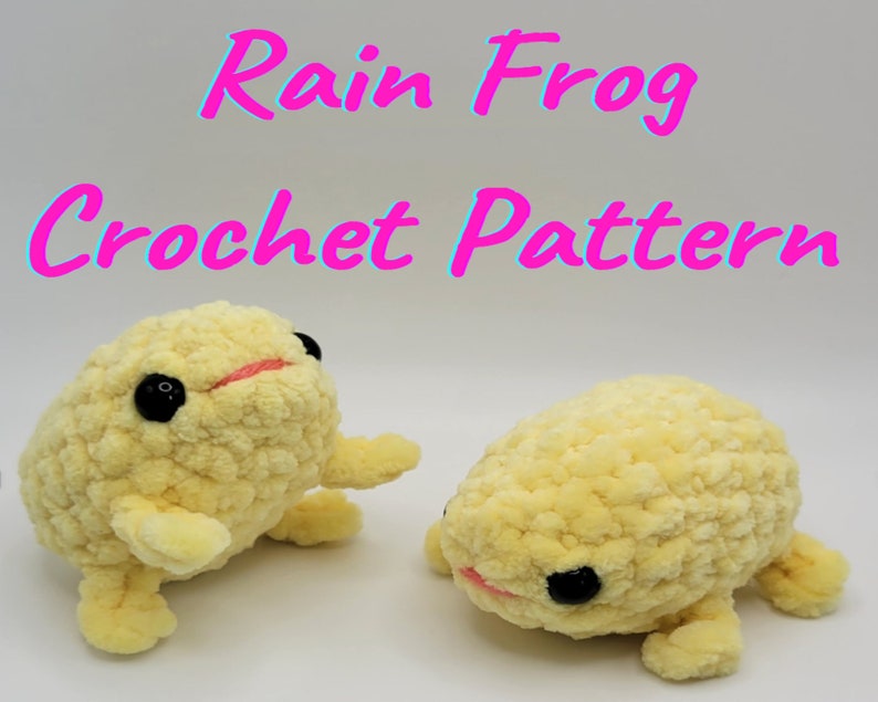 DIGITAL PDF Crochet PATTERN Rain Frog Etsy