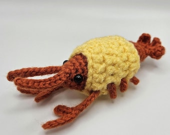 Crochet Lobster doll (4.5 inches long)