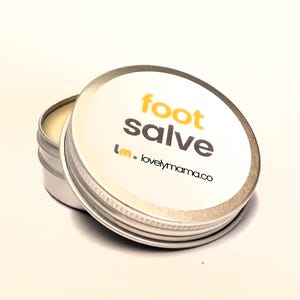 Peppermint Lavender Foot Salve: Vegan Balm for Dry, Cracked Heels (30ml)
