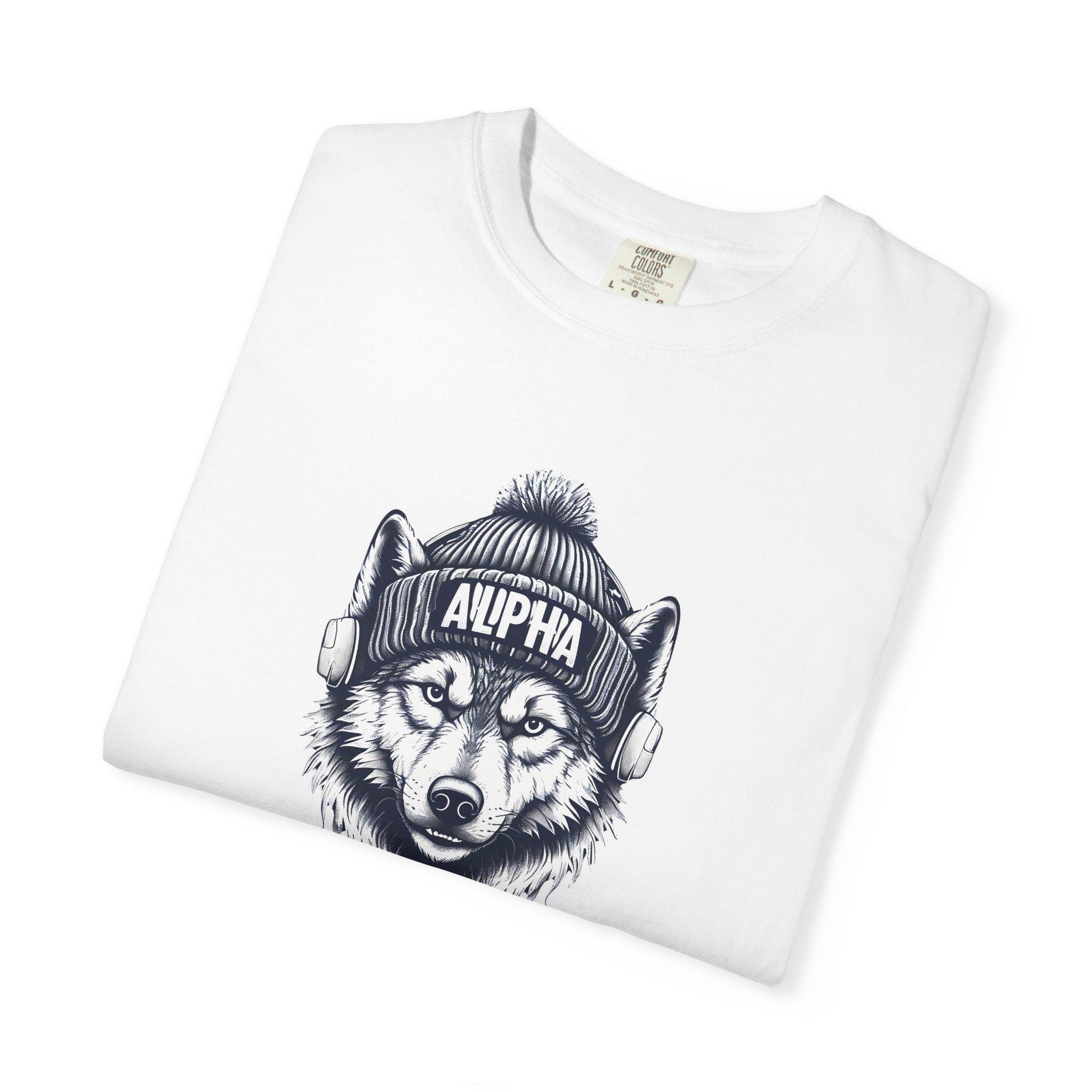 Alpha Wolf Graphic Tee - Heavyweight Cotton Comfort Colors Shirt - Etsy