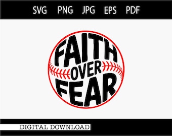 Faith Over Fear Baseball (Digital Download)