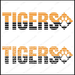 Tigers svg| Duo svg| Tiger Mascot svg | Distressed Tiger svg | Digital Download, SVG, PNG, JPG  #23259
