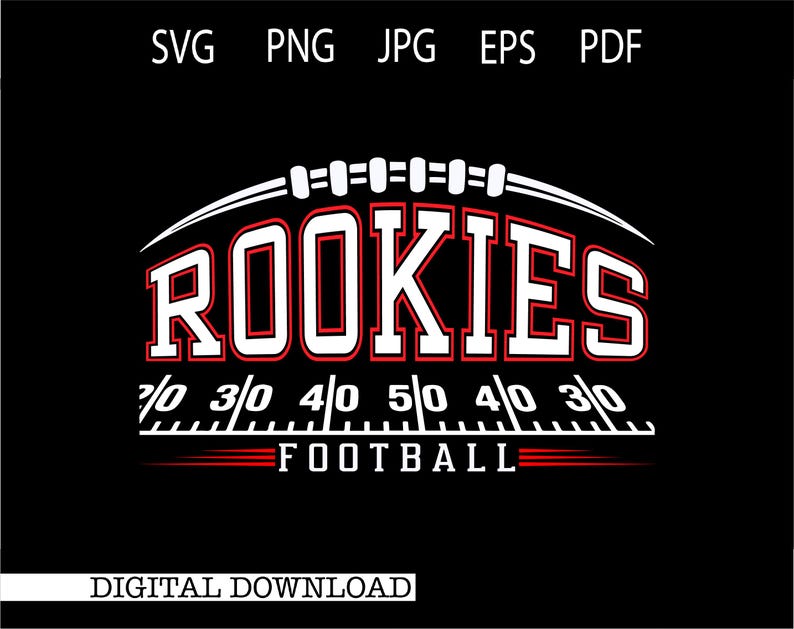 Rookies Football SVG | Football | Mascot | Digital Download #23511 - Etsy