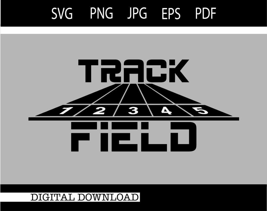Track Svg Field Svg Track and Field Svg SVG PNG JPG Cricut Design Space