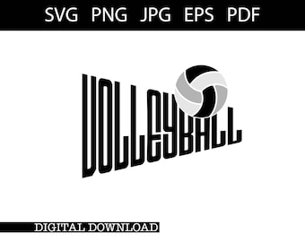 Volleyball SVG |Volleyball PNG |JPG| Instant Digital Download| Cricut Friendly