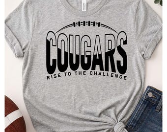 Cougars Football | Cougars Distressed |Football PNG | Cricut Design |  Digital Download