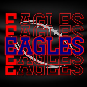Eagles Football Stacked Letters svg | SVG |PNG |JPG| Sublimation | Instant Digital download
