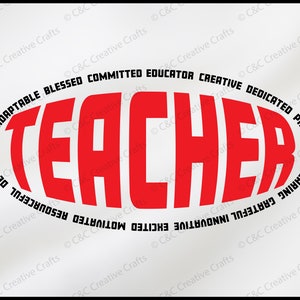 Lehrerin svg | Beruf svg |SVG |PNG |JPG| Cricut Design Space | Sofortiger digitaler Download #23122