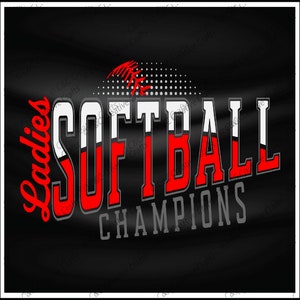 Damen Softball Meistern | Teamsport |SVG |PNG |JPG| Cricut Design Space | Sofortiger digitaler Download